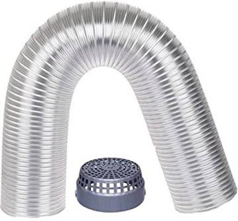 TBC 6Inch Extendable Upto 5 Feet Aluminium Flexible Duct Pipe for