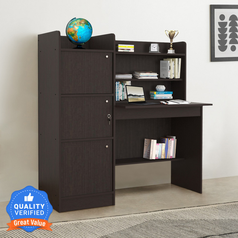 Hometown Venus Engineered Wood Study Table(Free Standing, Finish Color - Wenge, Knock Down)