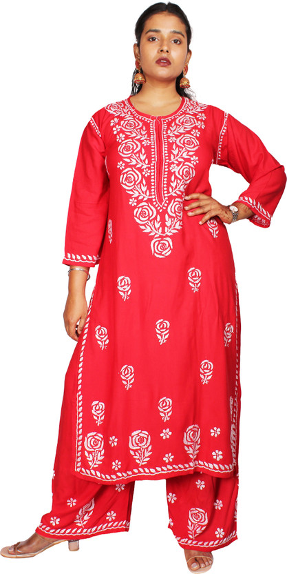 chikankari palazzo flipkart