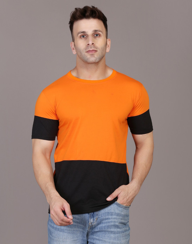 Black and orange mens t shirt clearance