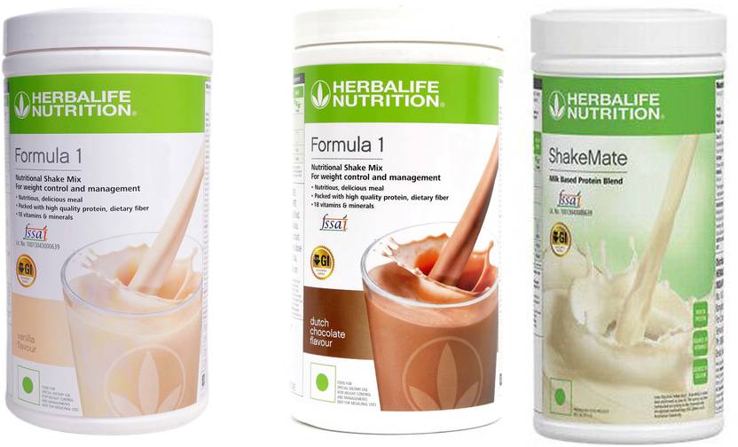 Herbalife Nutrition FORMULA1 VANILLA + CHOCOLATE 1000 G SHAKEMATE MILK