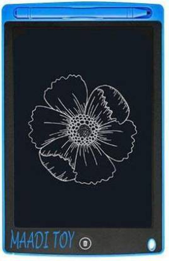 Maadi LCD Re-Writing Slate Write Learning Tablet Playing Learning & Study for Kids.(Blue)