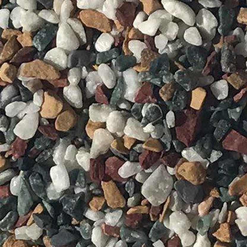 MAK TRADER Stone Decorative Aquarium and Vase Filler pebbles for Home, Garden & Outdoor Decoration Polished, Engraved Angular Granite, Marble Stone(Multicolor 5 kg)