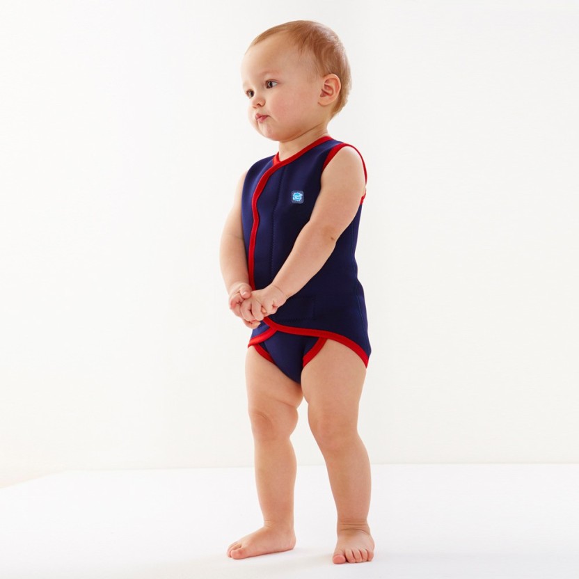 Indigo Kids Baby Boy Swim Nappy Suit Neoprene Sun Protection Blue Toddler Wetsuit Swimsuit 