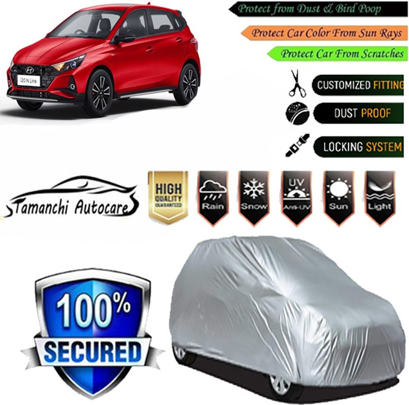 Tamanchi Automotive Car Cover For Hyundai i20(Silver)
