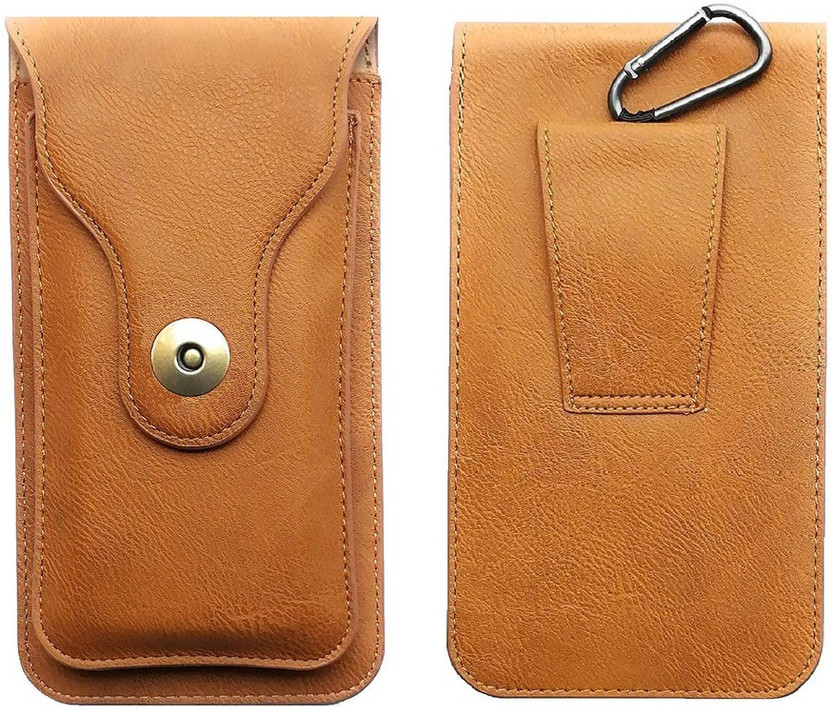 WHITBULL Pouch for Brown Shark / Mi Mix 2S / Redmi Note 5 AI Dual Camera(Brown, Dual Protection, Leather, Pack of: 1)