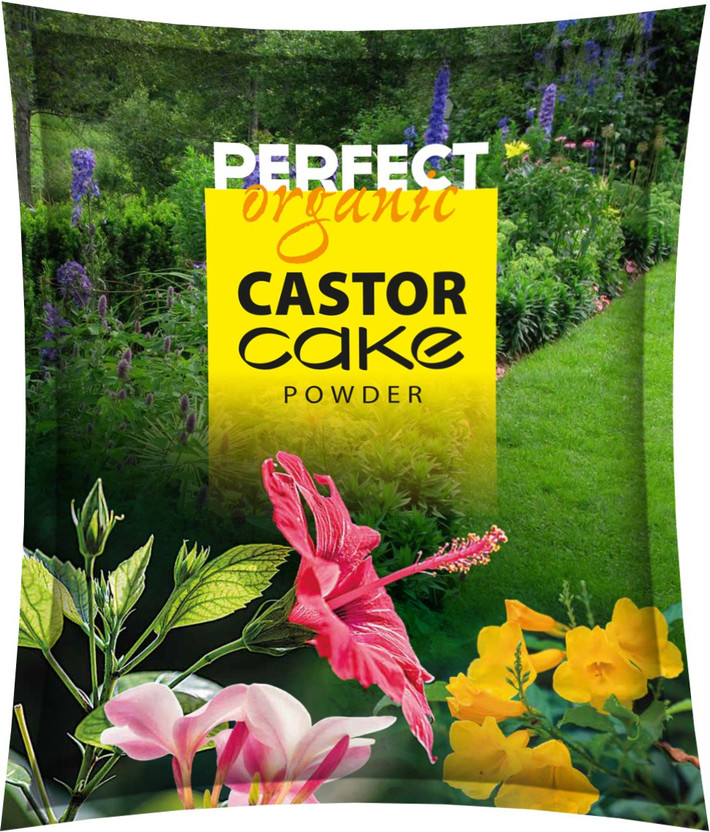 Divine Tree Castor Cake Powder Organic Fertilizer and Pest Repellent for Plants Fertilizer, Pesticide(0.9 kg, Powder)