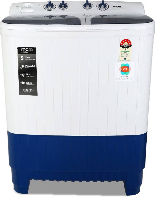 MarQ by Flipkart 8.5 kg 5 Star Rating Semi Automatic Top Load Washing