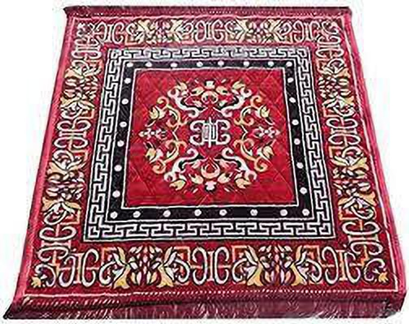 CPR ENTERPRISES 2 ft  X 2 ft Polyester Area Rug(Square, Maroon)