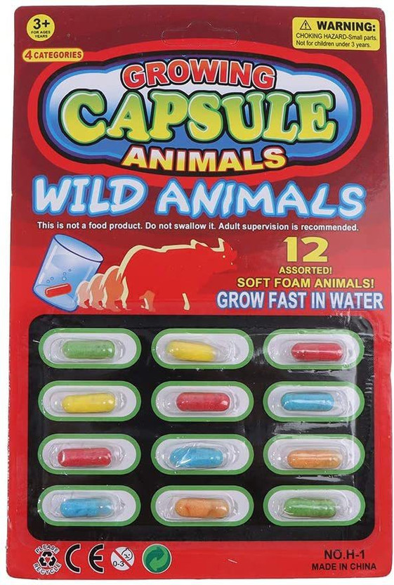 WHITE POPCORN Cartoon Toys Bath Toy Grow Capsule Toy Magic Grow Capsules Growing in Water Animals Toys Magic Grow Capsules Growing in Water Animals Toys GROW IN WATER Gag Toy