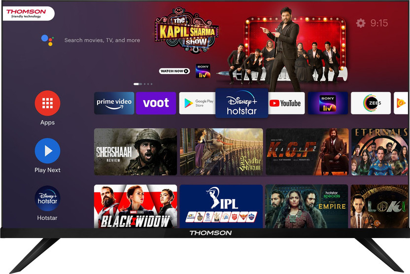 Thomson 9R PRO 108 cm (43 inch) Ultra HD (4K) LED Smart Android TV(43PATH4545BL)