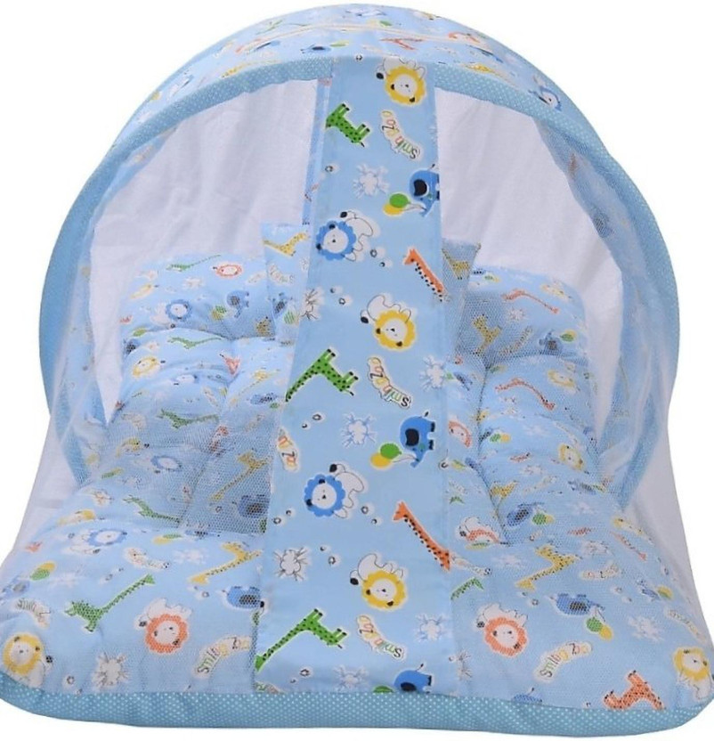Rylie Cotton Baby Bed Sized Bedding Set(Blue, 1)