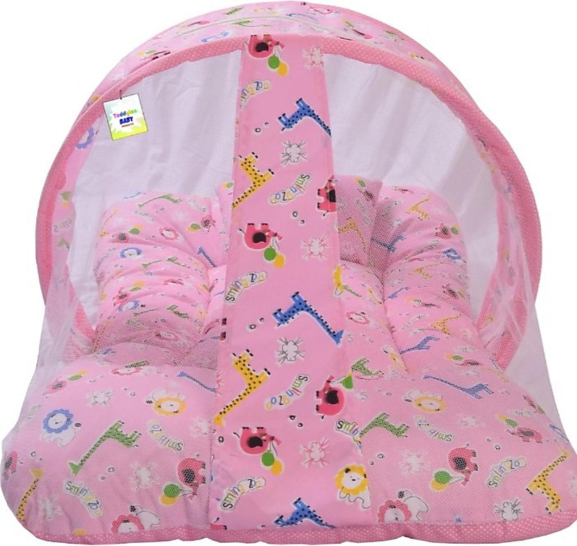 Rylie Cotton Baby Bed Sized Bedding Set(Pink, 1)