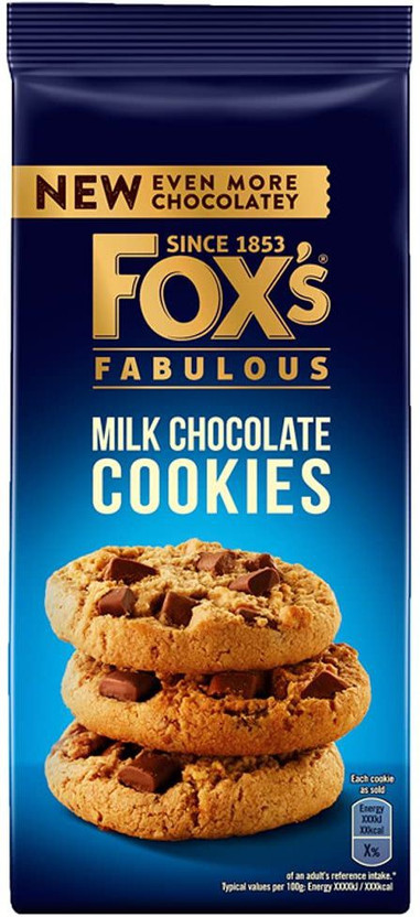 FOX'S Fabulous Milk Chocolates Cookies Imported 180gms Cookies Biscuit(180 g)
