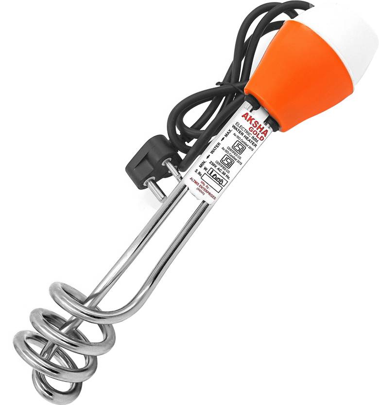 Aksha Gold Shock Proof Water Heater Rod [ 1000WP001 ] 1000 W Immersion