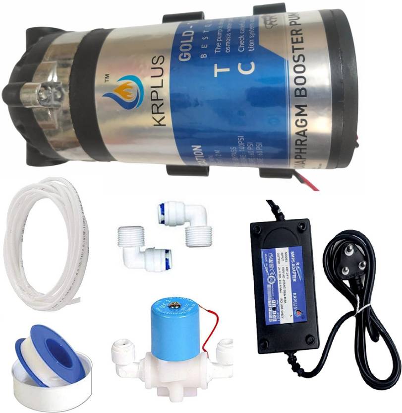 KRPLUS RO Booster Pump/Motor 100GPD Suitable for All Types of Water