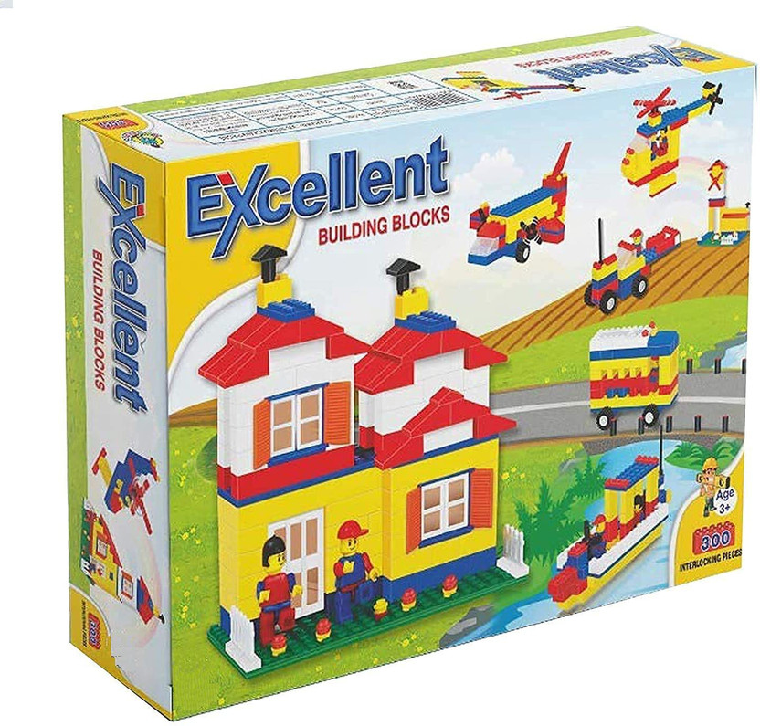 Veryke Excellent Building Block for Kids,300 Pcs Block Game,,House Building Blocks,Educational Toy, Bricks Toys Sets ,Puzzles Block Set for Kids(Multicolor)