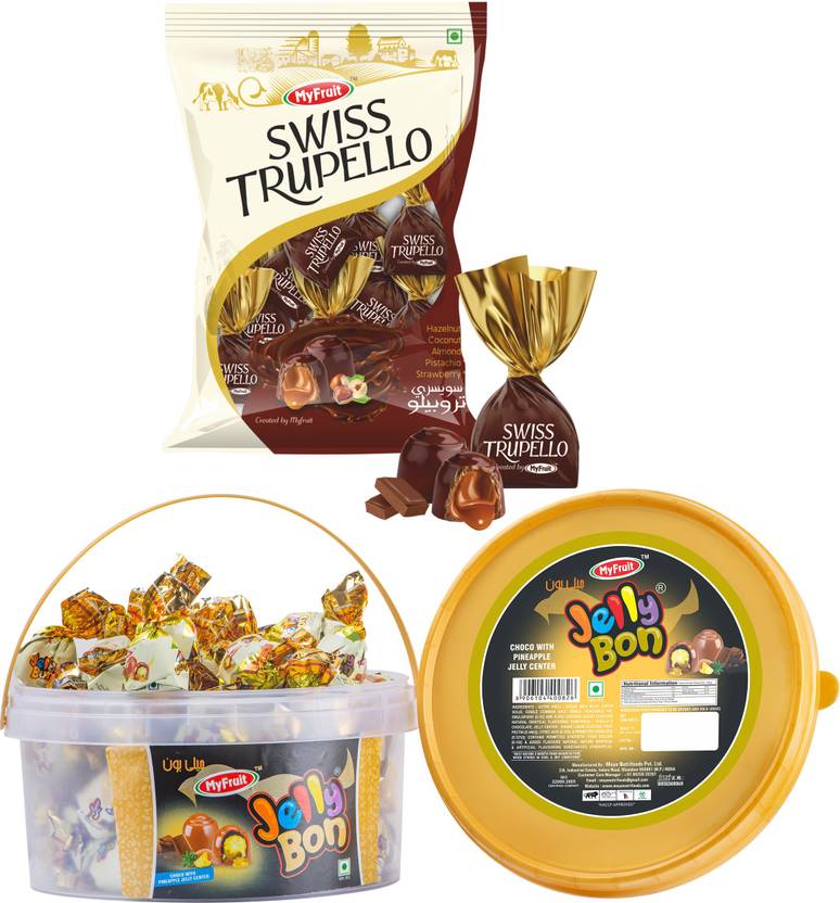 MyFruit Swiss Trupello Chocolate Truffles Center filled with Almond