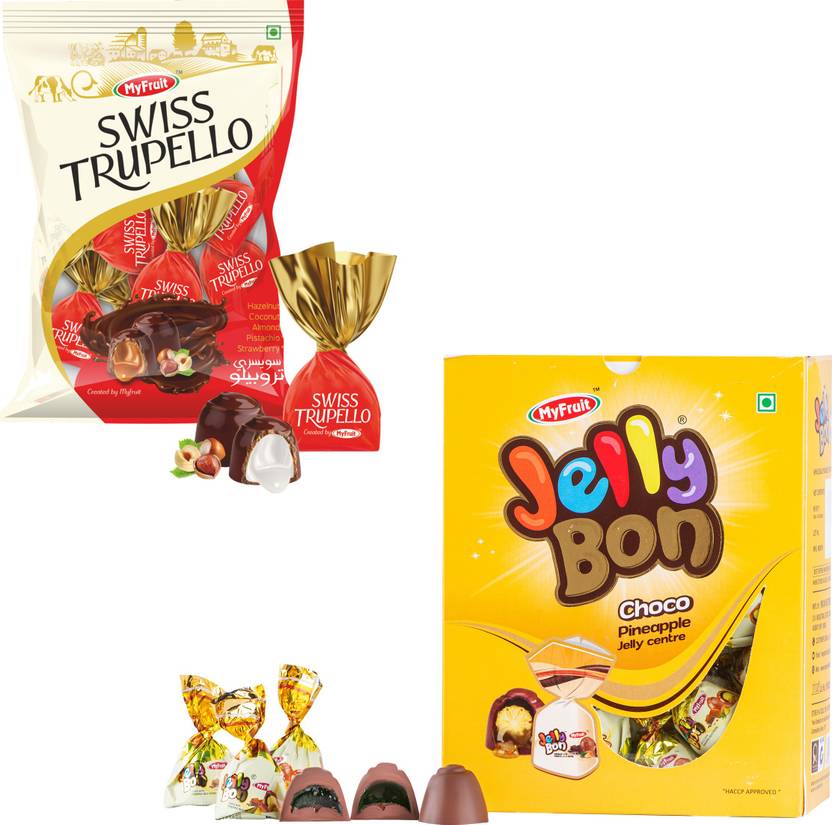 MyFruit Swiss Trupello Chocolate Truffles Center filled with HazelNut