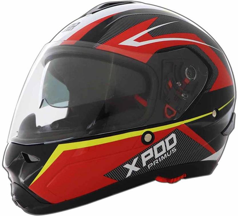 TVS XPOD PRIMUS DUAL VISOR Red L Motorbike Helmet Buy TVS XPOD