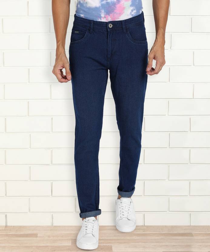 [Sizes 32, 34] PROVOGUE Men Slim Mid Rise Blue Jeans