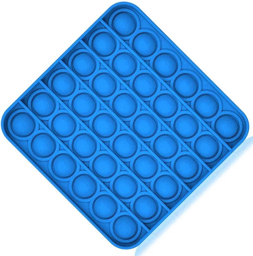 shopviashipping Pop it Fidget Toy Blue Popit Push pop Learning game