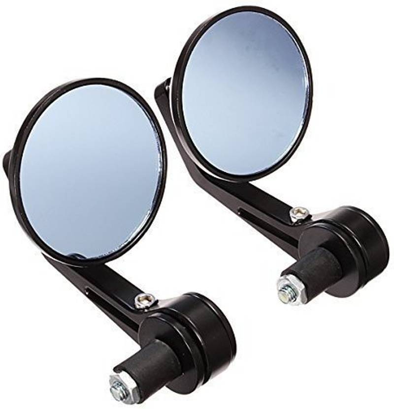 YAKONDA Round mirrors for bike handle bar end for motorbikes Bajaj