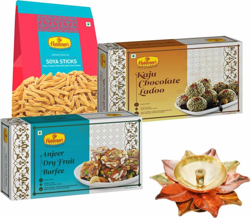 Haldiram's Anjeer Dry Fruit Burfee 250 g, Kaju Chocolate Ladoo 250 g