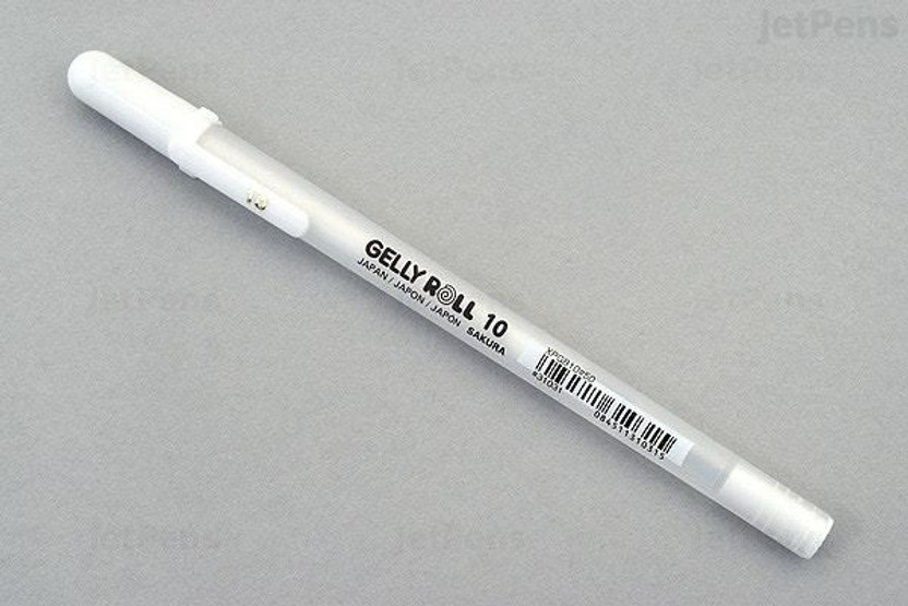 SAKURA GELLY ROLL Gel Pen(Ink Color - White)