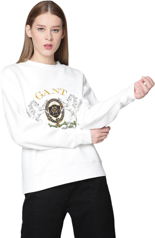 Sleeve Printed Women Sweatshirt