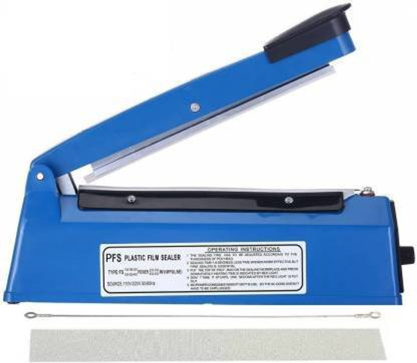 NIVAYO Portable Heat Sealer 8 Inch Table Top Heat Sealer ,Heat Sealer Machine for Plastic Packaging Impulse Sealing Machine 8 Inch For Packing Bag Seal Pouch Polythene Packet Food Storage Clips Packets Bags Poly Sealing Machine Table Top Heat Sealer (200 mm) Table Top Heat Sealer(200 mm)