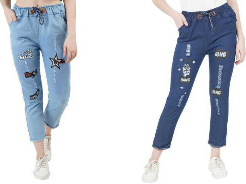 ADHIYAJNA Jogger Fit Women Light Blue 