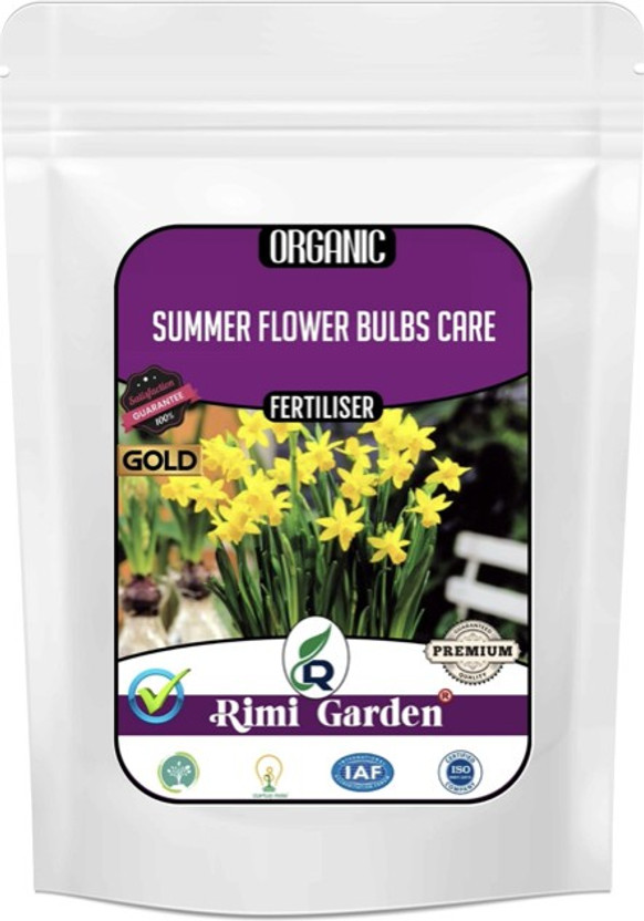 Rimi Garden Summer flower bulbs Care, Essential Organic Fertilizer for summer flower bulbs Plant Growth with ++ Charged Growth Microbes Fertilizer(1.8 kg, Powder)