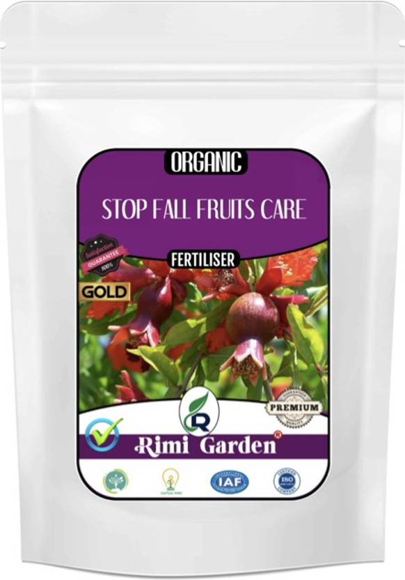 Rimi Garden Stop fall Fruits Care, Essential Organic Fertilizer for Plant Growth with ++ Charged Growth Microbes Fertilizer(0.9 kg, Powder)
