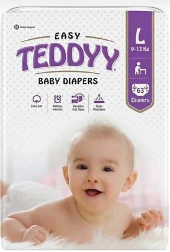 TEDDY EASY Baby Diaper Large(63 Pieces) L(63 Pieces) L Buy 63
