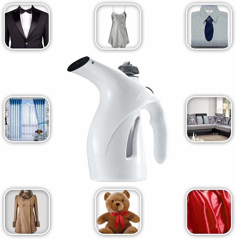 WunderVoX Face Steamer/Facial Handheld Garment Steamer for Clothes Portable steam Iron-X2 750 W Garment Steamer(White)