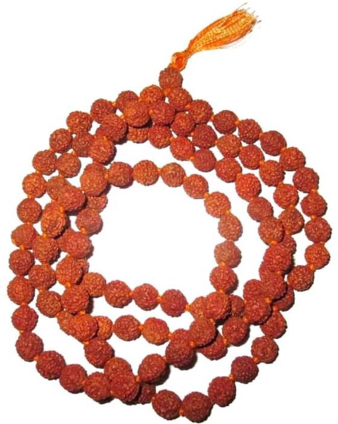 Shri Swami Samarth Kendra Rudraksha Mala Jaap 10mm 108 Beads For Pooja 