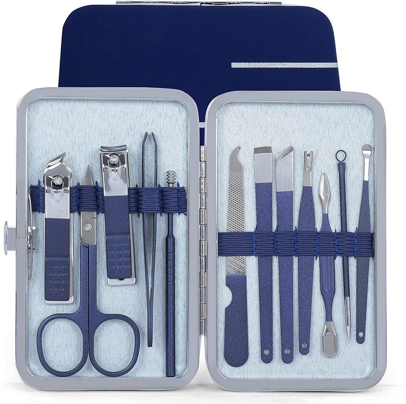 DOCOSS 12 IN 1 Manicure Pedicure Kit With Nail Cutter / Manicure Pedicure Kit For Men Women/ Manicure Kit Nail Pedicure Set /Pedicure Set Professional /Nail Cutter Set /Pedicure Kits(150 g, Set of 12)