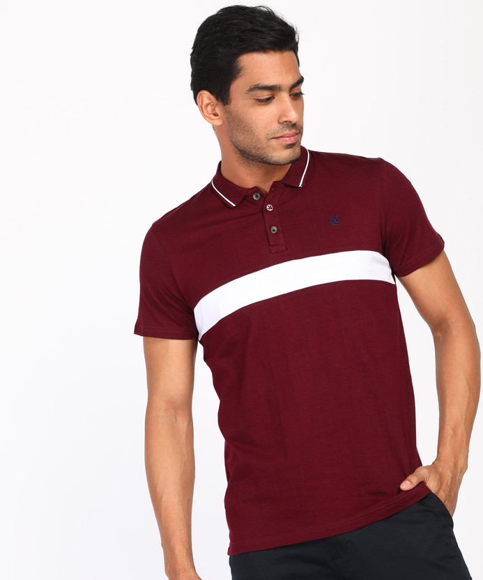 Wrogn maroon t shirt clearance