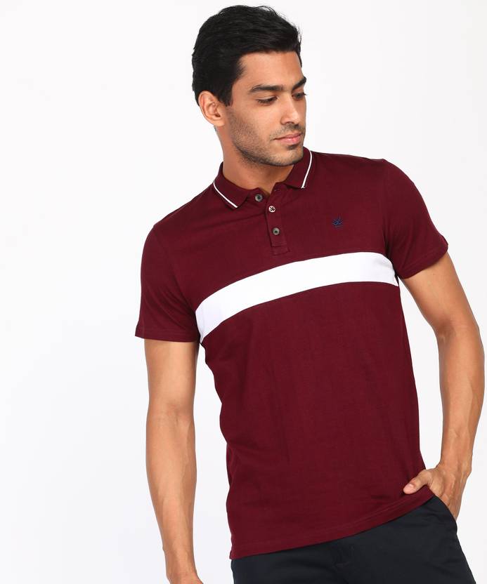 maroon color polo shirt