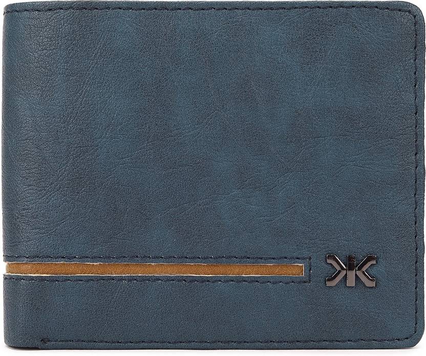 KILLER Men Casual Blue Artificial Leather Wallet – Regular Size  (6 Card Slots)