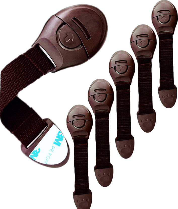 KidDough Safety Locks - Brown (6 pieces)(Brown)