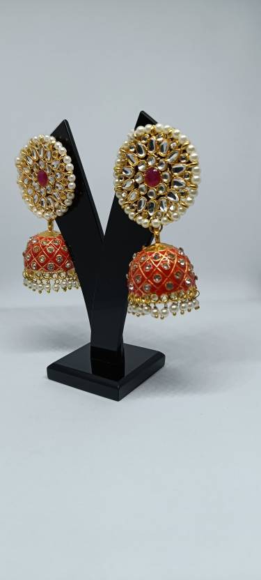 Immoraliteit oase Ophef Flipkart.com - Buy Rajasthani Juwelen Occasion and Festival Wear Jhumka  Earrings for Girls and Women Brass Jhumki Earring Online at Best Prices in  India