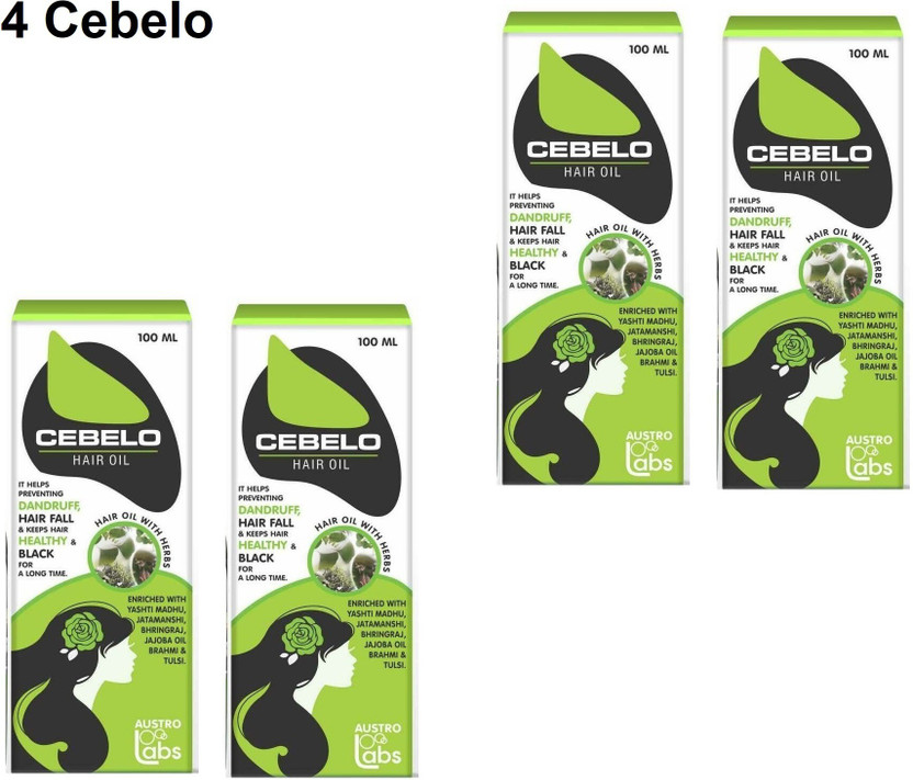 CEBELO CEBELO HAIR OIL FOR DAILY HAIR CARE 4 PACK 400 Ml Hair Oil(400 ml)