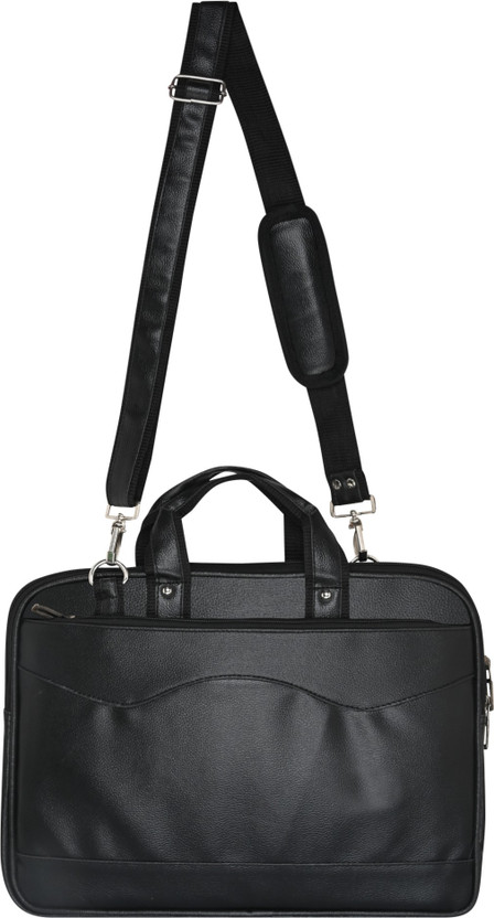 Mens black messenger bag leather