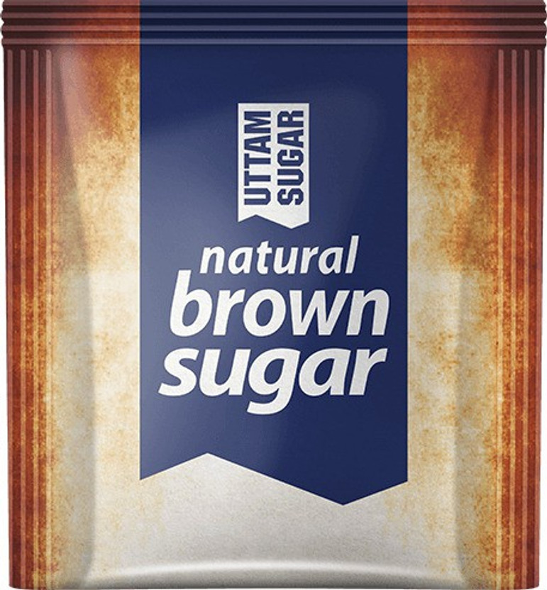 UTTAM SUGAR Brown Sugar Sachet Brown Sugar(3 kg, Pack of 3)