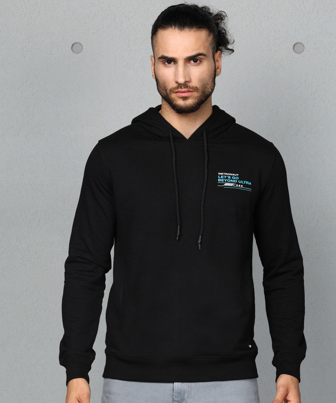 Sleeve Solid Men Sweatshirt 