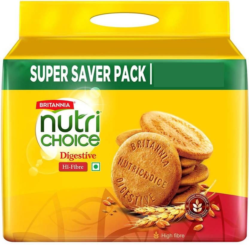 BRITANNIA NutriChoice Digestive High Fibre Biscuits Digestive Price in