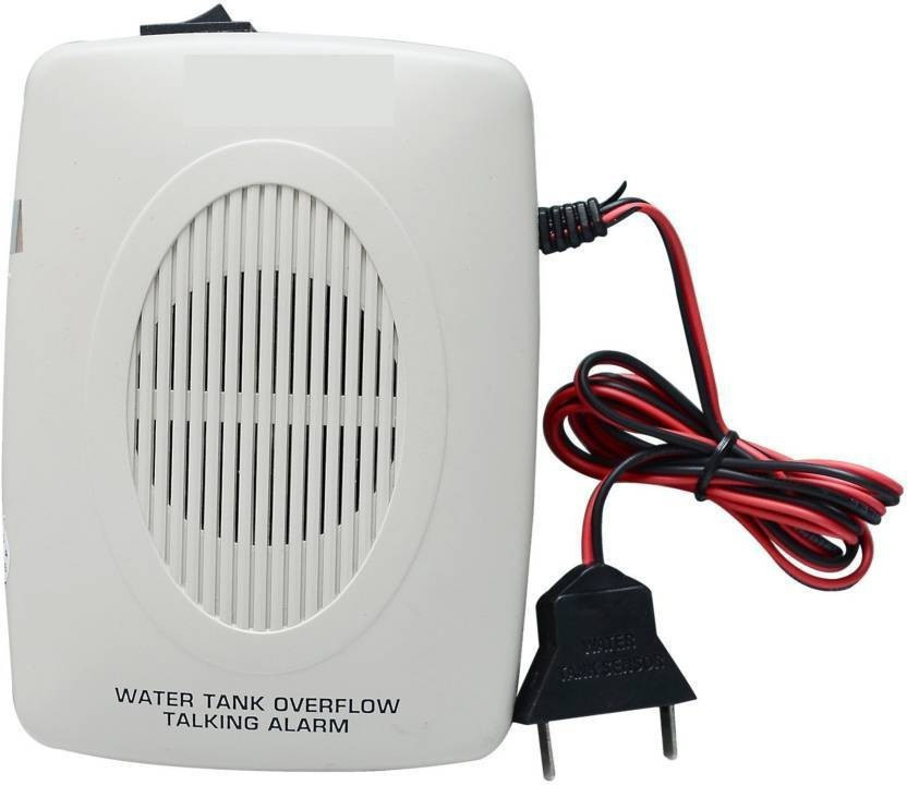 Thrive Thrive Water Tank Overflow Alarm Siren with Voice Sound, Wired Sensor Security System Water Alarm Bell with free water sensor,Oval Shape Wired Sensor Security System - Flipkart Deal