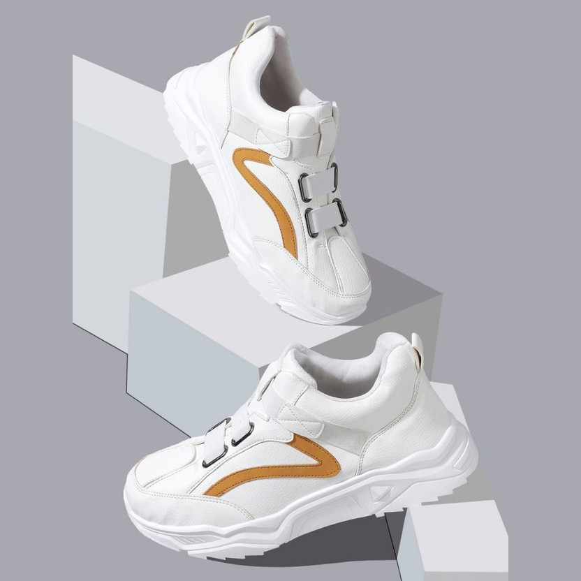 RapidBox RapidBox Men White-Yellow 